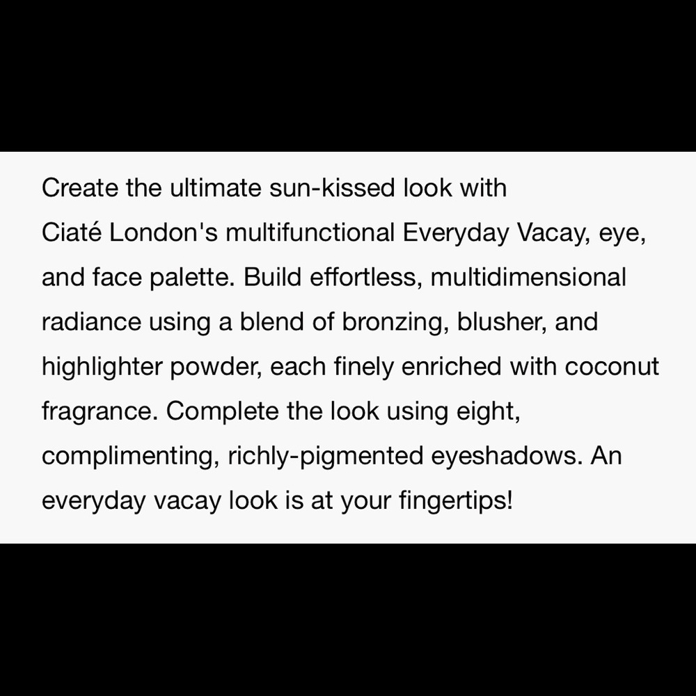 Caite Everyday Vacay Palette - new in box - Picture 7 of 7